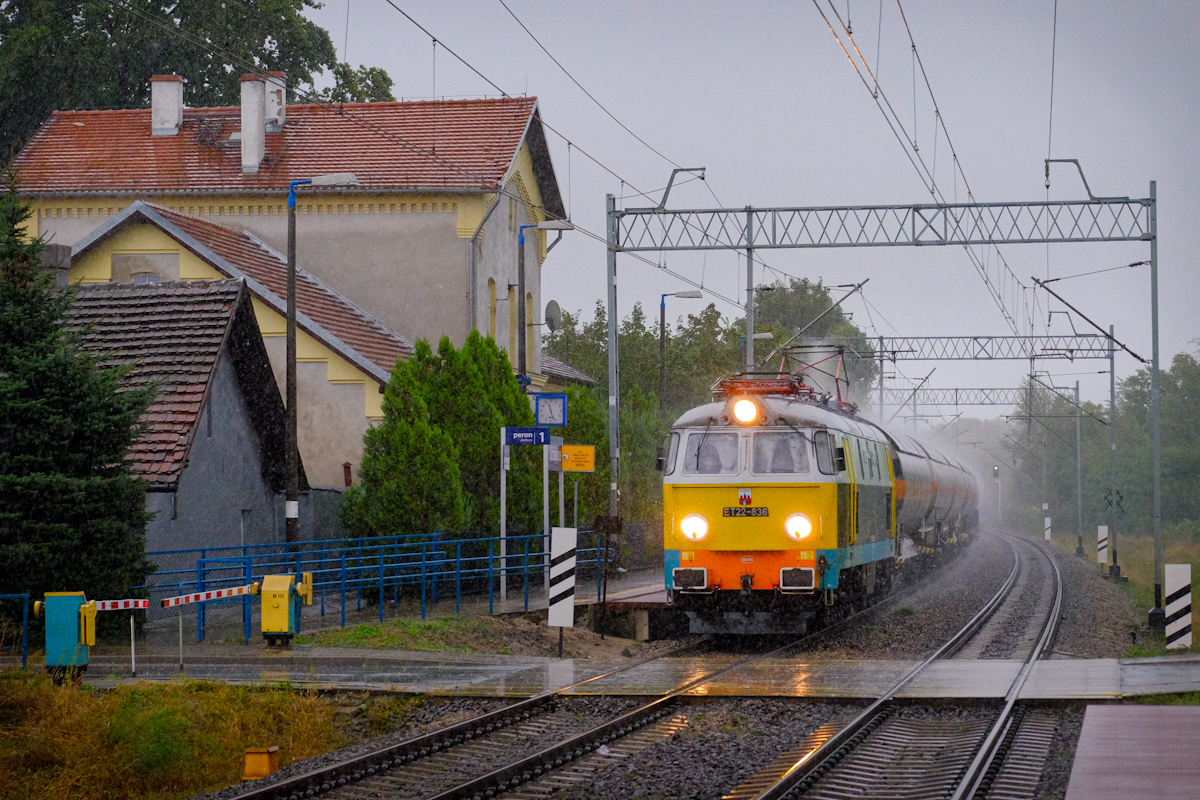 Pociąg w deszczu