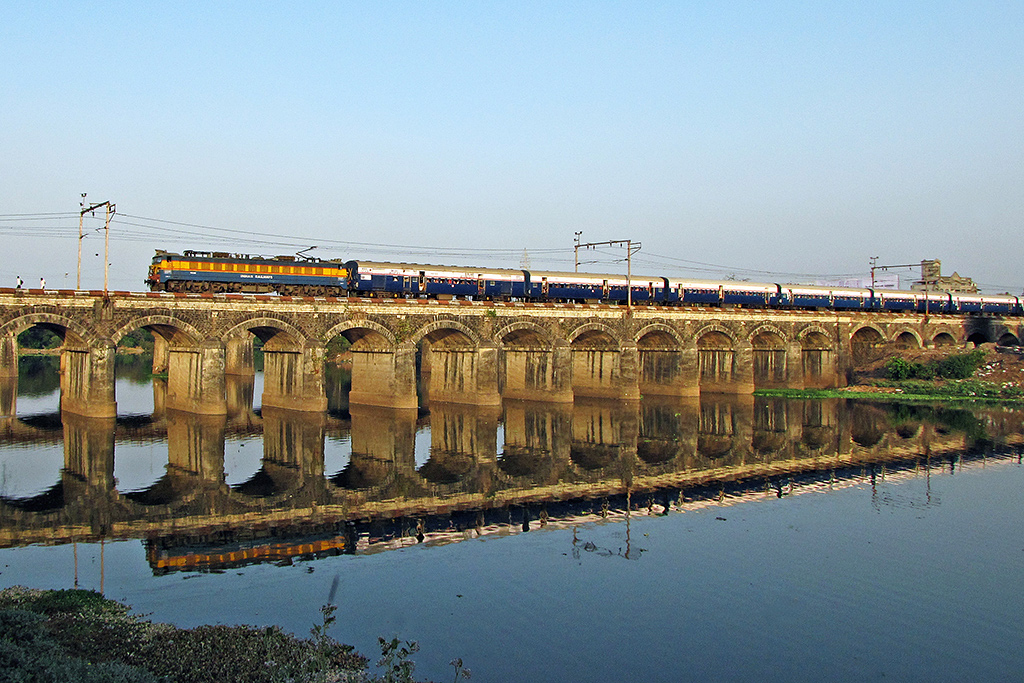 Intercity train with AC/DC locomotive on 15th April 2011.