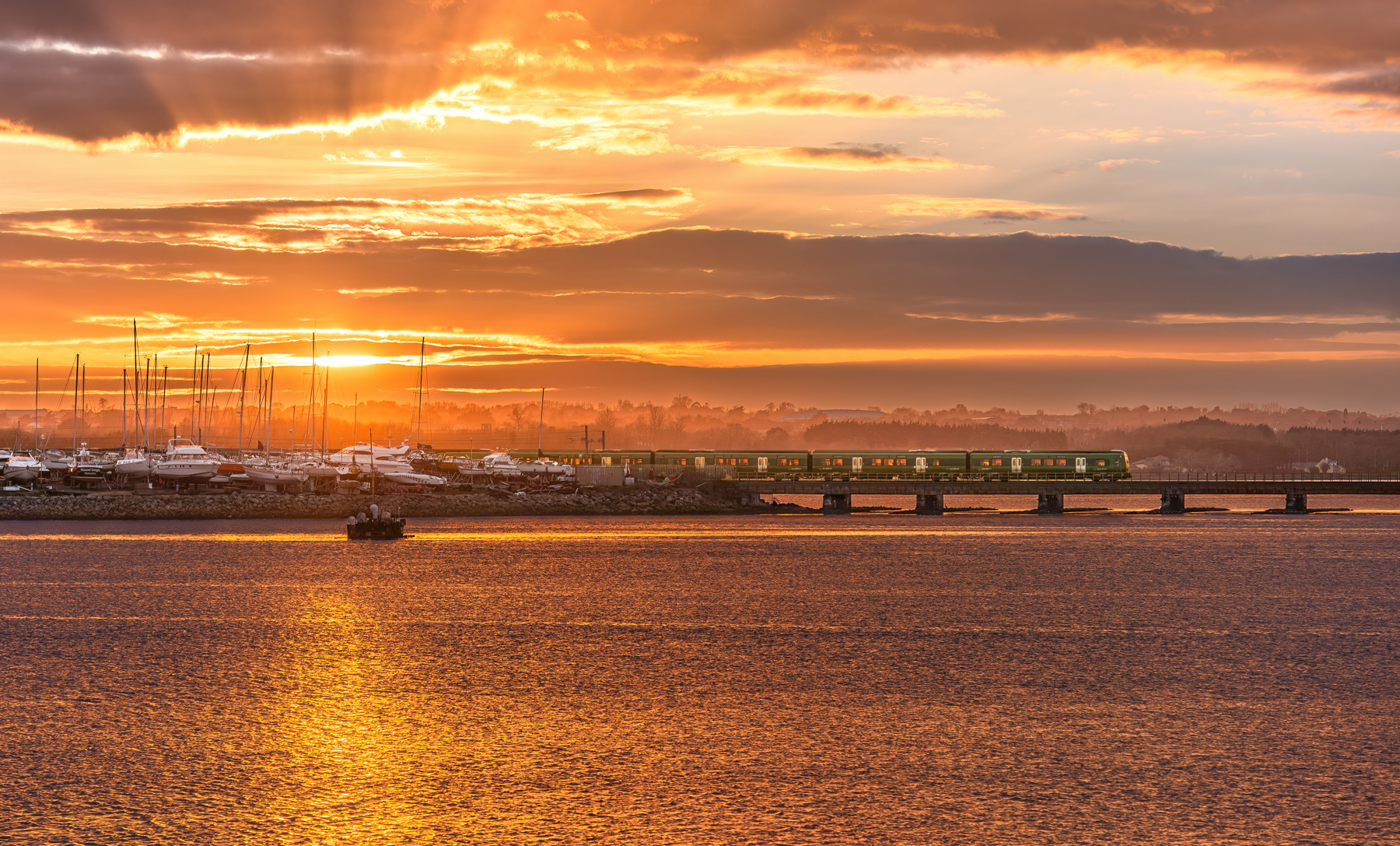 Zachód słońca w Malahide