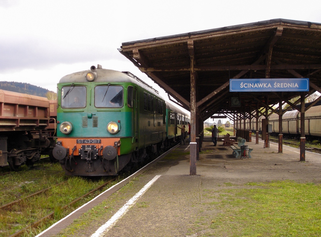ST43-317 w Ścinawce Średniej