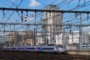 TGV na stacji Paris Montparnasse