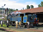 Steam Loco preparation at Coonoor on 9th Feb. 2006
