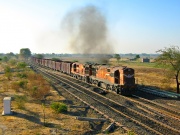 WDG-3A pair with Goods train on 8th February 2008.