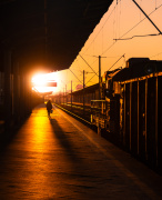 Zachód słońca spokojnego życia