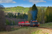 Transport podkładów na linii 309