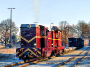 Mroźny, towarowy poranek w Gryficach